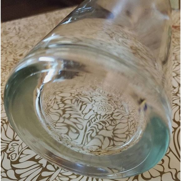 Vintage Apothecary Glass DecanterS (2) 10" Blown Bottles, Cobalt Blue Stoppers - Picture 7 of 9